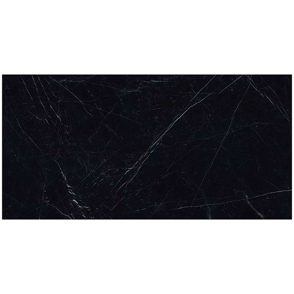 TileBarXL Marmi Slim Black Marquina 60"x120" Polished Porcelain Slab