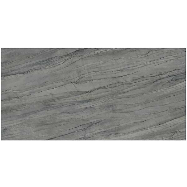 TileBarXL Marmi Slim Platinum Grey 60" x 120" Polished Porcelain Slab