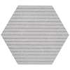 Texstone Deco Gris Gray 9" Matte Porcelain Hexagon Tile