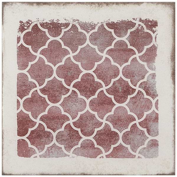 Los Lunas Deco Pink Rose 8x8 Matte Porcelain Tile
