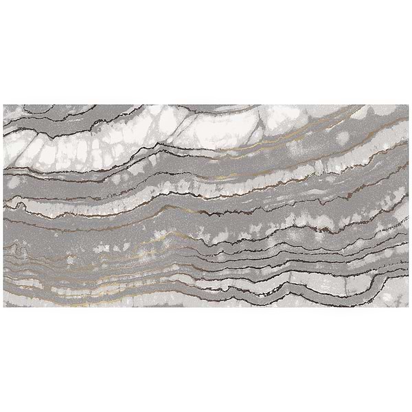 Agate Art Smoke Gray 24x48 Artisan Decor Polished Porcelain Tile