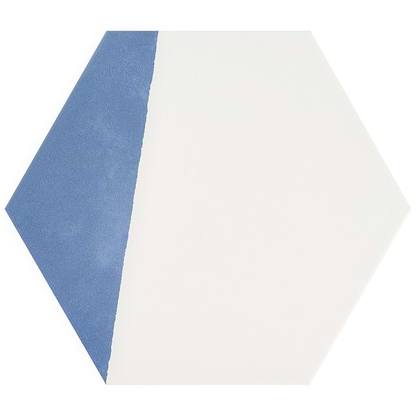 HexArt Pop Azul 8" Hexagon Matte Porcelain Tile