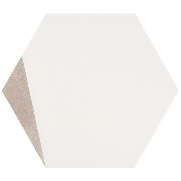 HexArt Pop Gris 8" Hexagon Matte Porcelain Tile