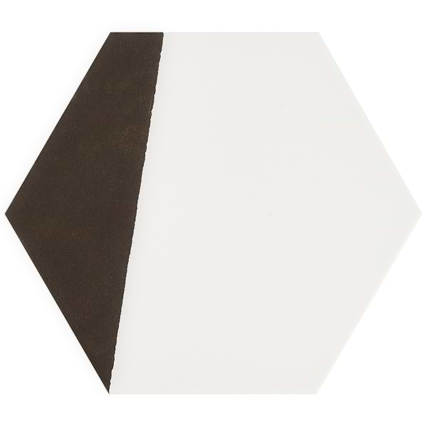 HexArt Pop Nero 8" Hexagon Matte Porcelain Tile
