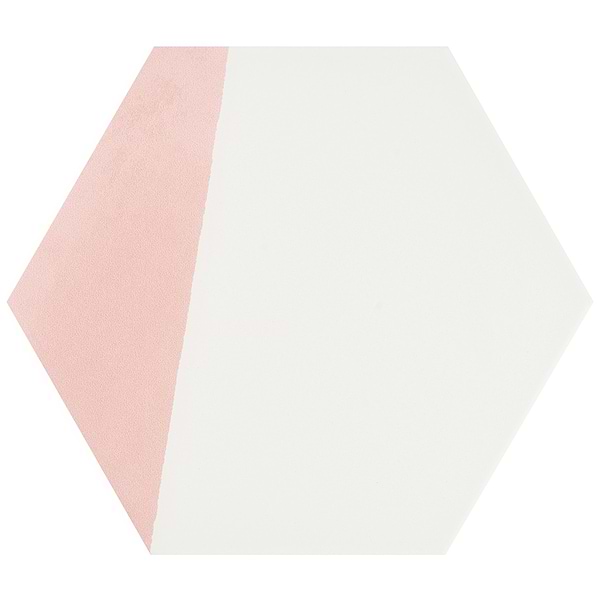 HexArt Pop Rose 8" Hexagon Matte Porcelain Tile