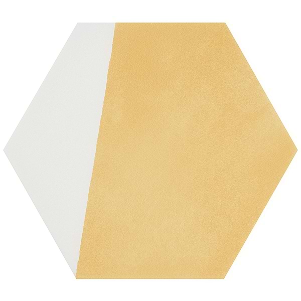 HexArt Pop Yellow 8" Hexagon Matte Porcelain Tile