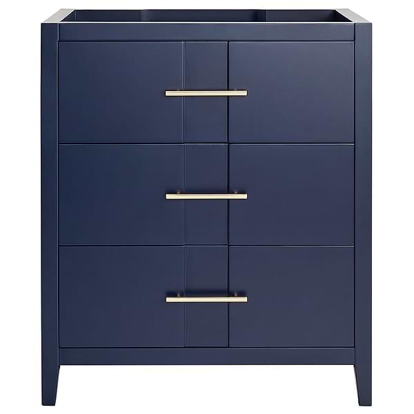 Iconic Navy and Gold 30" Single Vanity without Top