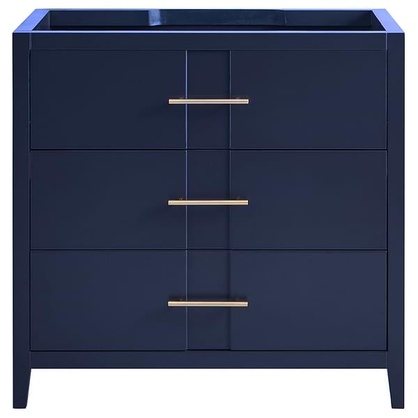 Iconic Navy and Gold 36" Single Vanity without Top