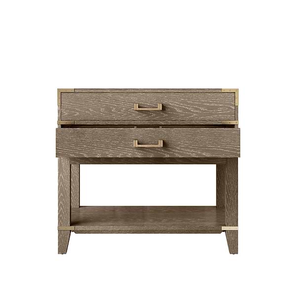 Calico Gray Oak 36" Single Vanity with Carrara Marble Top