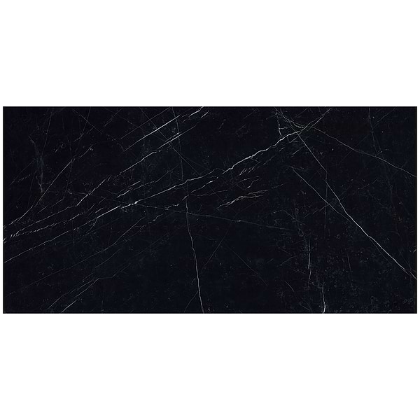 TileBarXL Marmi Slim Black Marquina 60"x120" Polished Porcelain Slab
