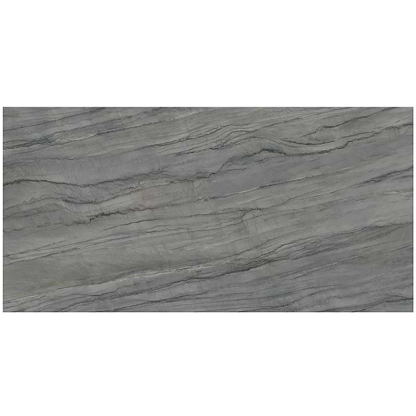 TileBarXL Marmi Slim Platinum Grey 60" x 120" Polished Porcelain Slab