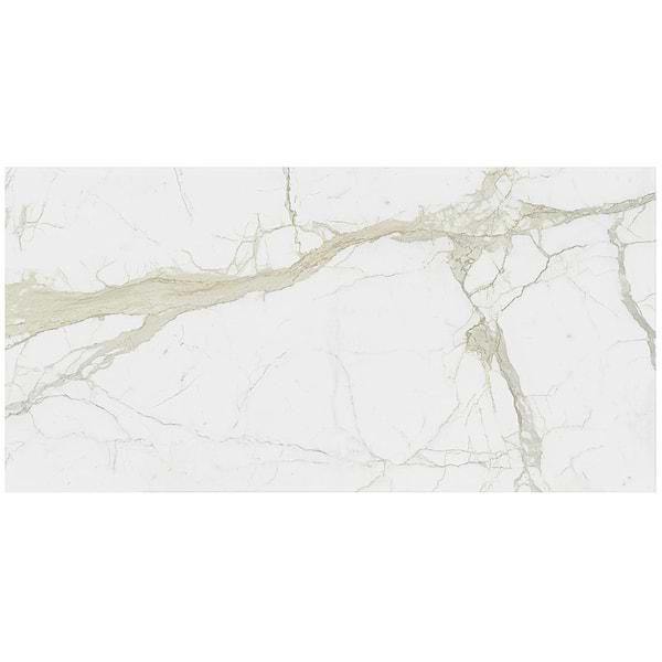 TileBarXL Marmi Slim White Calacatta 60x120 Polished Porcelain Slab