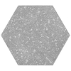 Texstone Deco Gris Gray 9" Matte Porcelain Hexagon Tile