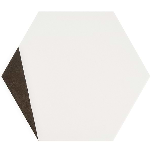 HexArt Pop Nero 8" Hexagon Matte Porcelain Tile