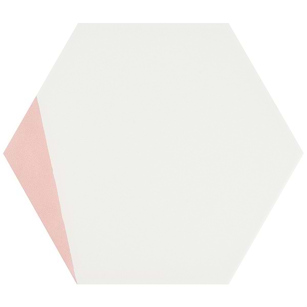 HexArt Pop Rose 8" Hexagon Matte Porcelain Tile