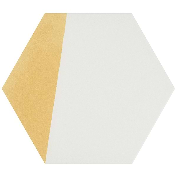 HexArt Pop Yellow 8" Hexagon Matte Porcelain Tile