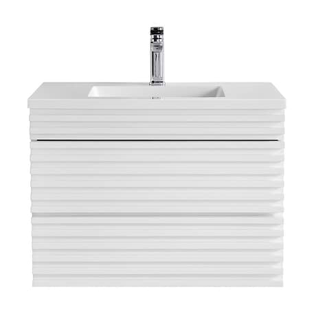 Gibson White 30" Single Vanity with Integrated White Acrylic Top