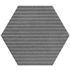Texstone Deco Gris Gray 9" Matte Porcelain Hexagon Tile