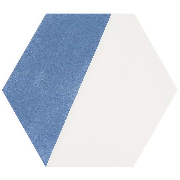 HexArt Pop Azul 8" Hexagon Matte Porcelain Tile