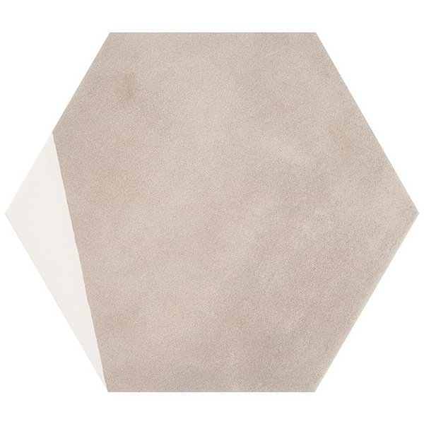 HexArt Pop Gris 8" Hexagon Matte Porcelain Tile