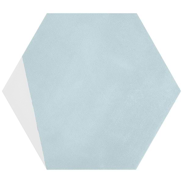 HexArt Pop Turquoise 8" Hexagon Matte Porcelain Tile