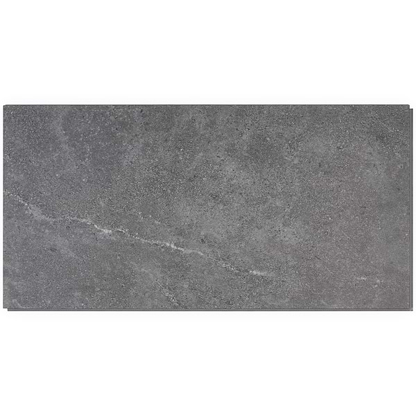 Optoro Juneau Sandstone Dark Gray 28mil Wear Layer Rigid Core Click 12x24 Luxury Vinyl Tile
