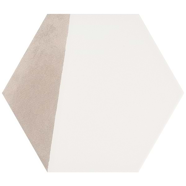 HexArt Pop Gris 8" Hexagon Matte Porcelain Tile