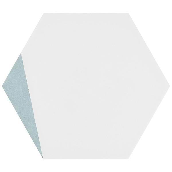HexArt Pop Turquoise 8" Hexagon Matte Porcelain Tile