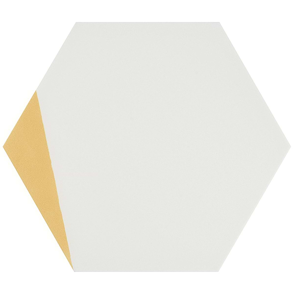 HexArt Pop Yellow 8" Hexagon Matte Porcelain Tile