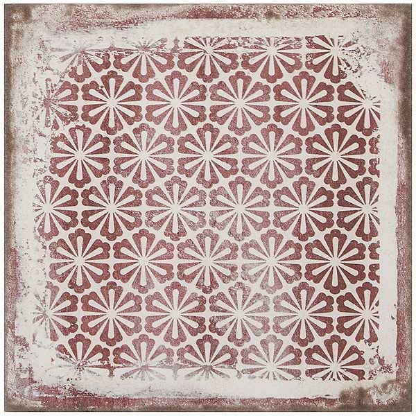 Los Lunas Deco Pink Rose 8x8 Matte Porcelain Tile