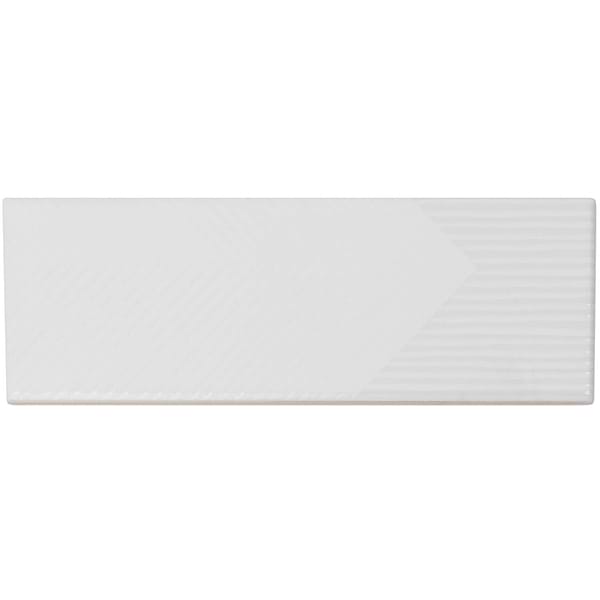Enigma White 2x8 Polished Ceramic Tile