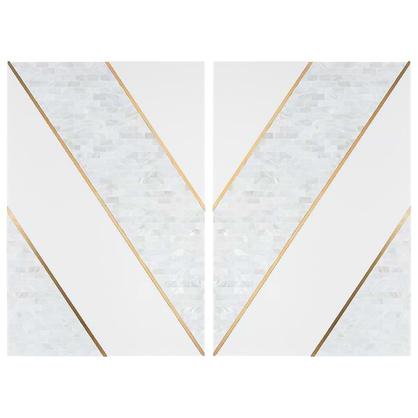 Timeless Perla Brass 12x18 Polished Tile By Elizabeth Sutton 