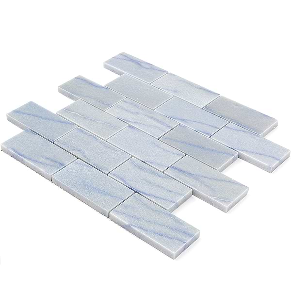Blue Macauba 2x4 Polished Marble Tile 