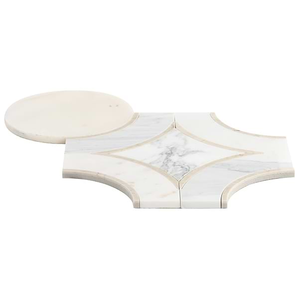 Highland Alpenglow Deux Marble Polished Mosaic Tile