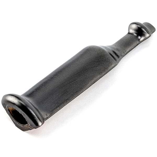 Nabi Crackled Gun Metal Ceramic Corner Base Molding