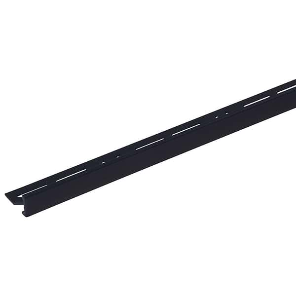 Essential Trims by Blanke Powder-Coated Midnight Black 1/2" Edge Protector Trim in Silver, View 1
