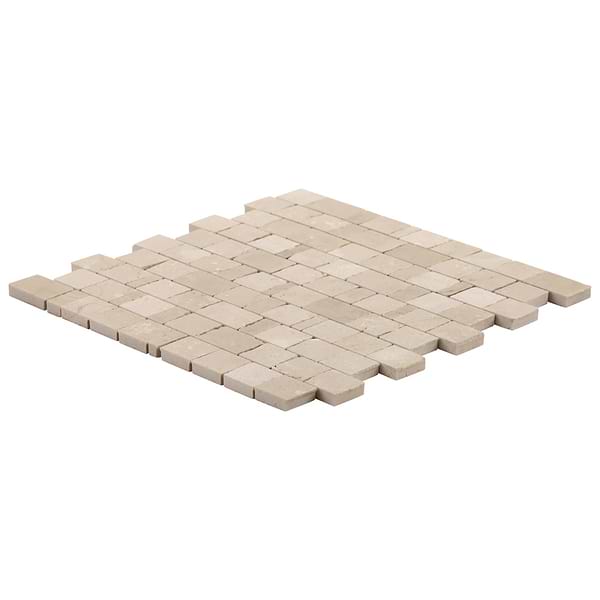 Avanti Crema Marfil Beige Hand Clipped Joint Honed Marble Mosaic TIle