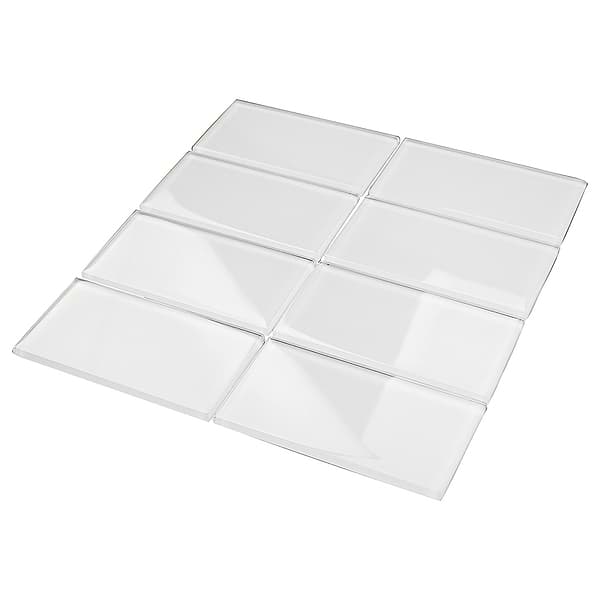 LOFT SUPER WHITE POLISHED 3 X 6" GLASS TILES"_4