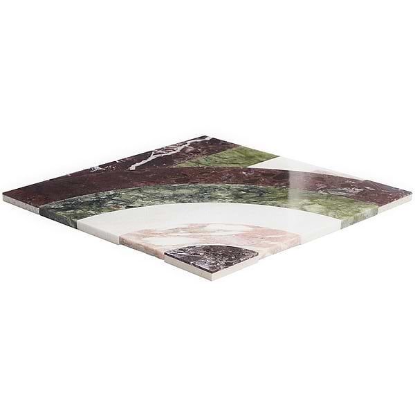 Arc Vertical Rainbow 12x12 Polished Marble by Elizabeth Sutton