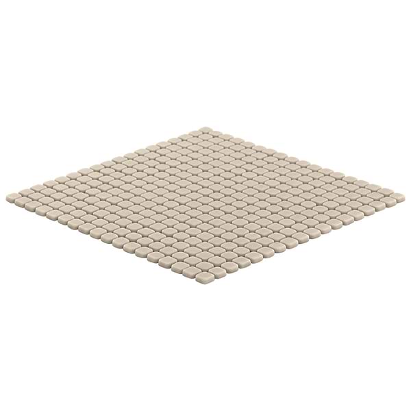 Venini Beige 1/2" Mini Square Frosted Glass Mosaic Tile