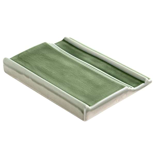 Nabi Fern Green 6x8 Crackled Glass Base Molding Liner