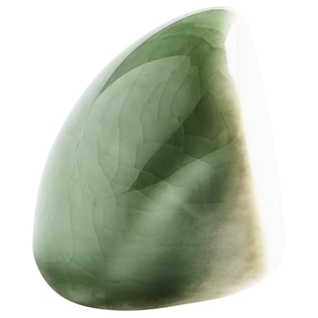 Nabi Fern Green 1x1 Crackled Glossy Glass Pencil Corner Piece