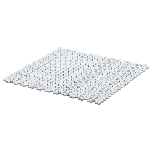 Sound Echo 3D White Resin Mosaic Tile