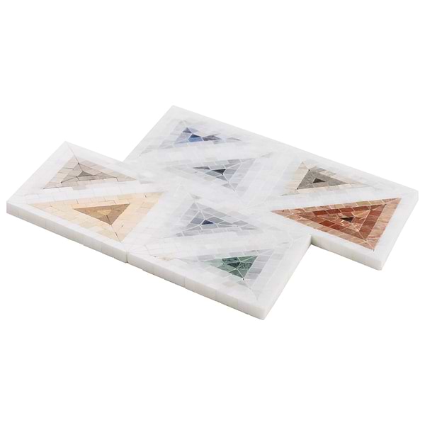 Ako Multicolor Mix 5" Triangle Micro Mosaic Tile