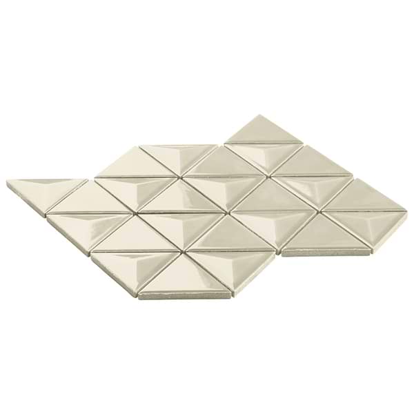 Brookline Triangle Celadon Green 4" Glossy Ceramic Mosaic Tile