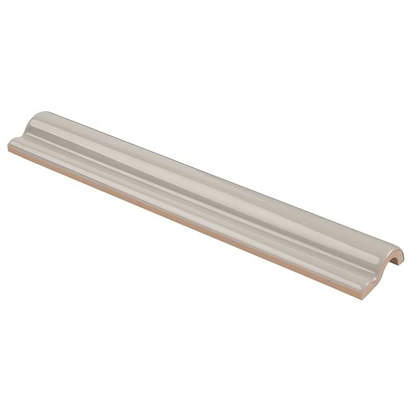 Lancaster Piccadilly Dove Gray 2x12 Polished Ceramic Chair Rail Liner