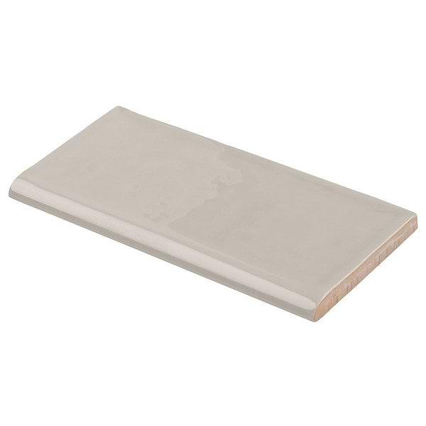 Lancaster Dove Gray 3x6 Ceramic Bullnose