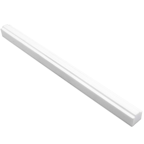 Novel White Thassos Marble Pencil Liner 