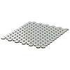 Eden Antiguan Sky Gray Rimmed 1" Hexagon Polished Porcelain Mosaic