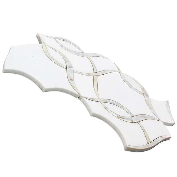 Arya Marble & Mother of Pearl Polished Mosaic Tile